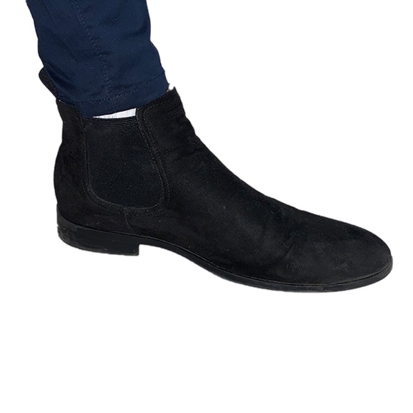 H&M Black Suede Chelsea Boots - Picture 3 of 4